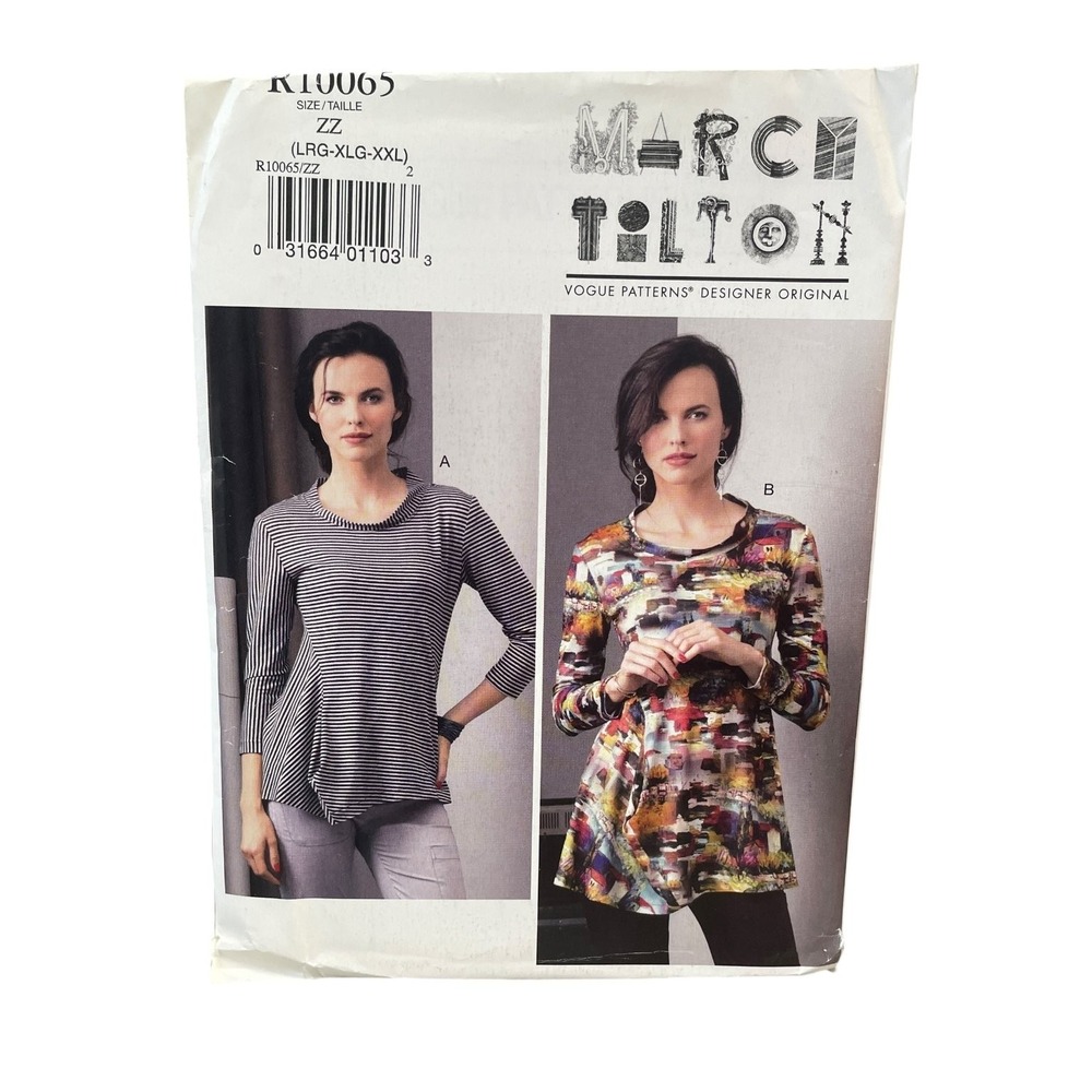 Marci Tilton Vogue R10065 Misses' Top‎ Sewing Pattern LRG-XXL